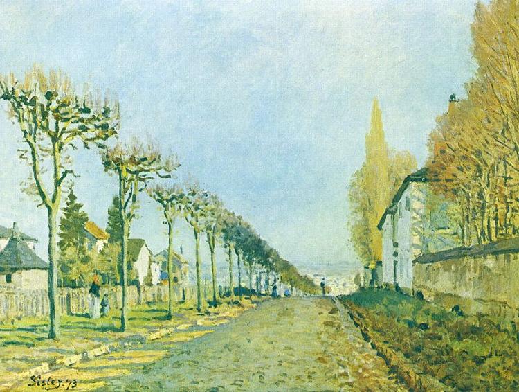 Alfred Sisley Weg der Maschine oil painting picture